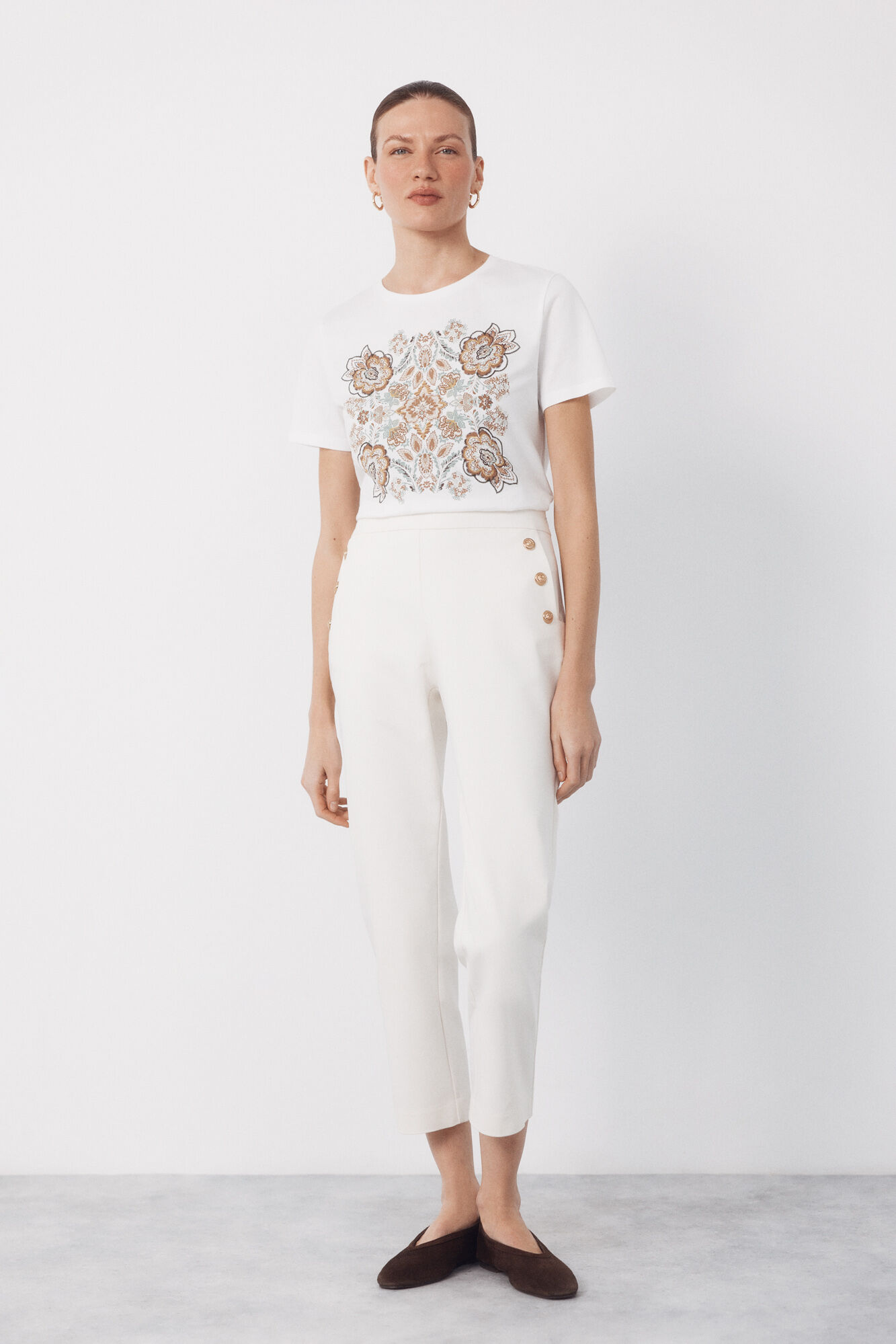 Cortefiel Camiseta com estampa floral