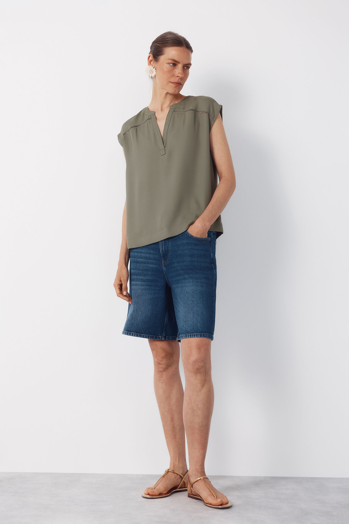 Cortefiel Blusa entred&oacute;s