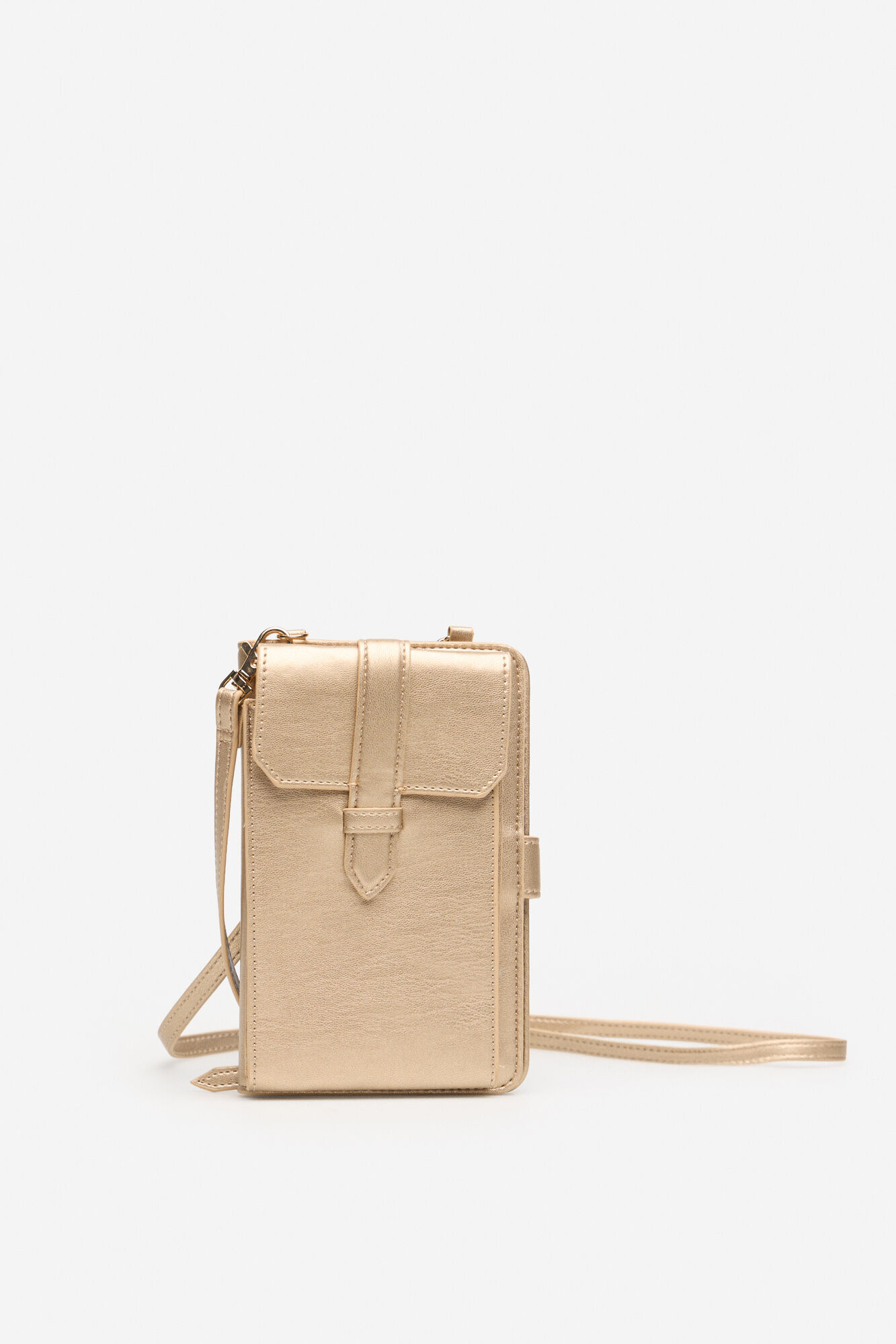 Cortefiel Portam&oacute;vil cartera dorado