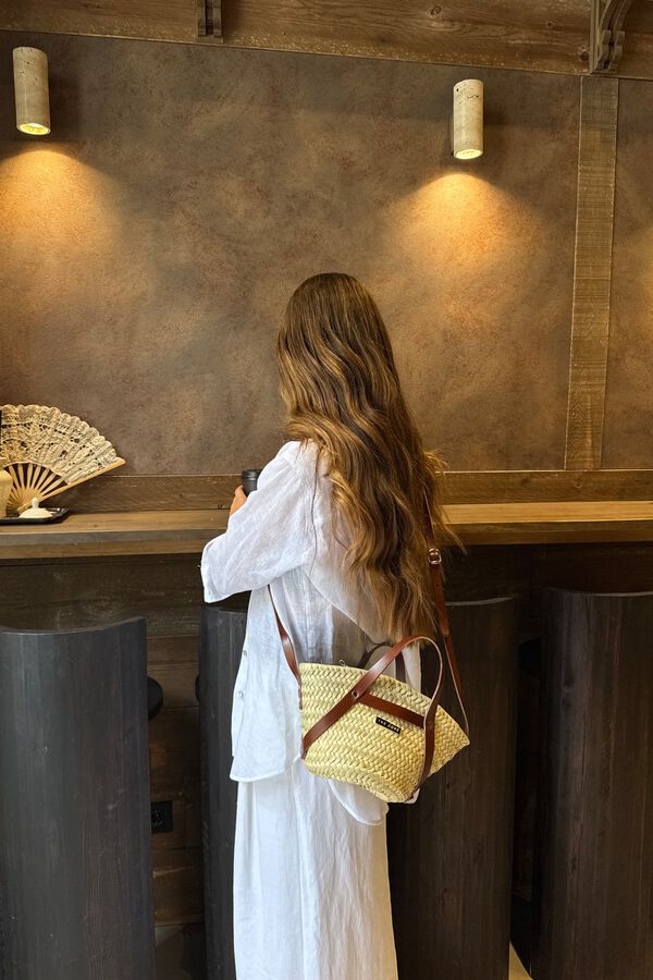 The Code Bolsa tote de pele Verona Castanho