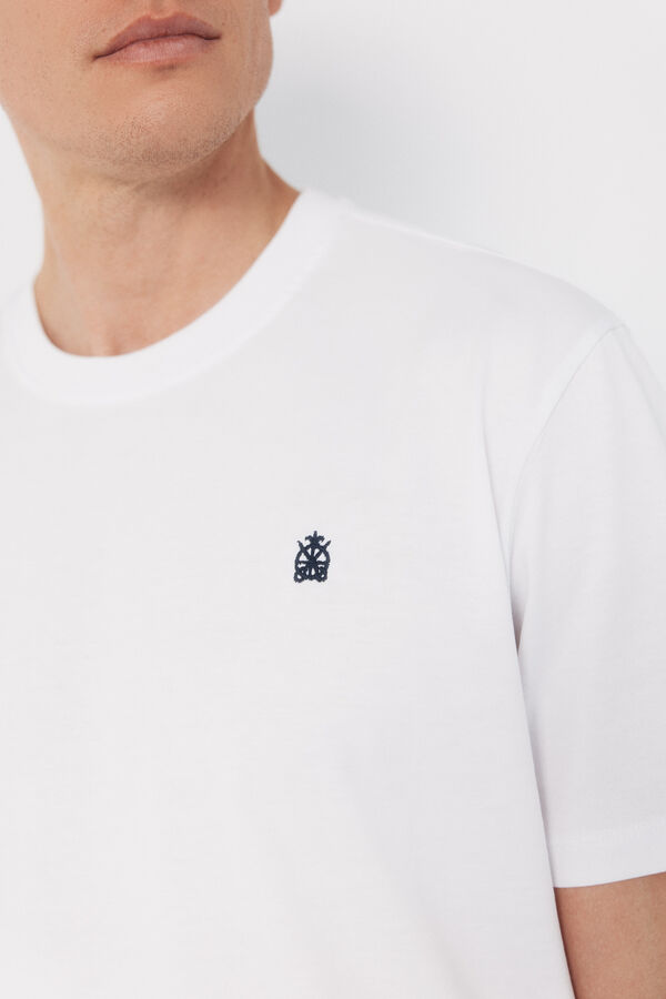 Cortefiel Camiseta b&aacute;sica Blanco