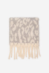 Cortefiel Bufanda gruesa leopardo Estampado gris