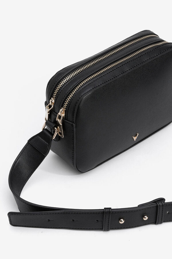 Vilanova Mala de tiracolo efeito pele Preto