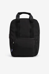 Vilanova Mochila de nylon acolchoada Preto