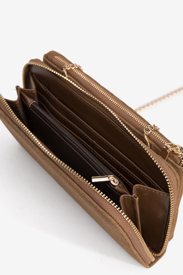 Vilanova Monedero con Bolsillo Removible Camel