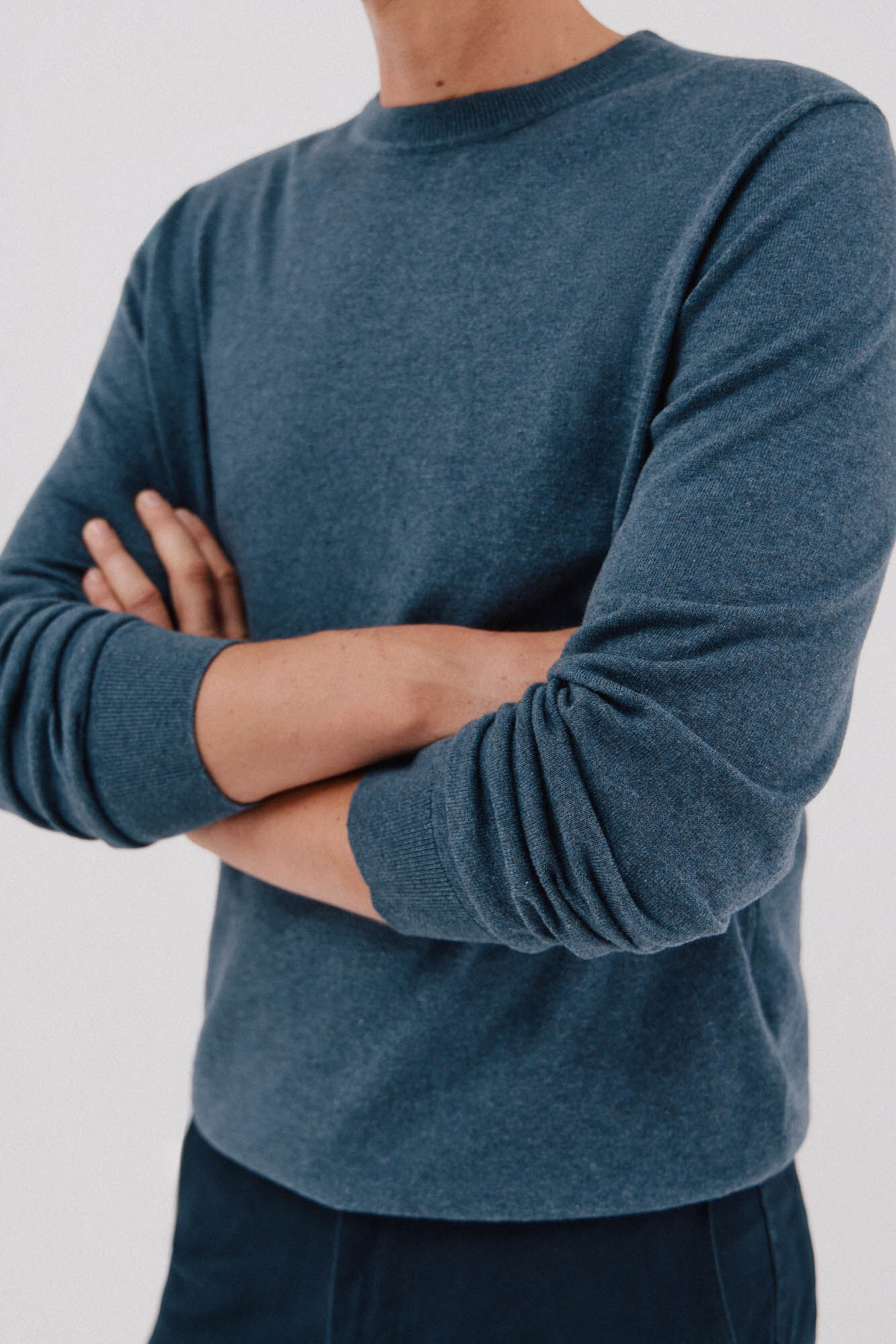 Cortefiel Jersey algod&oacute;n cashmere cuello caja