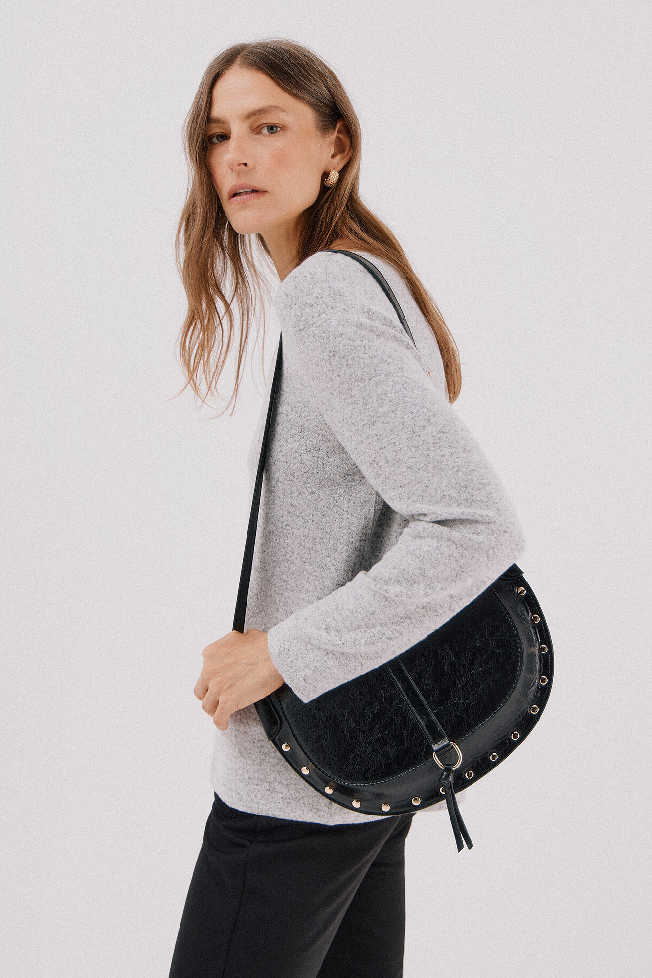 Cortefiel T-shirt b&aacute;sica gola em bico