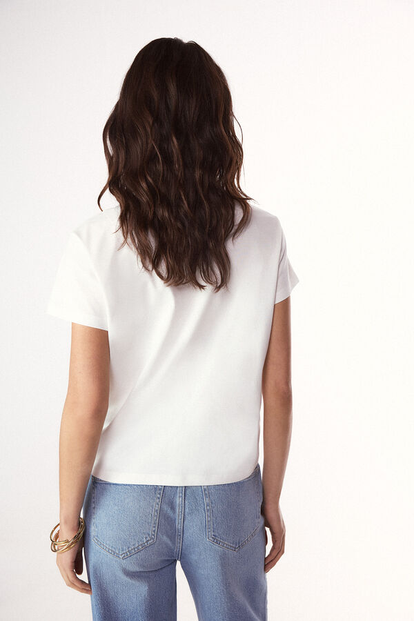 Slowlove Camiseta slowlove estampada White