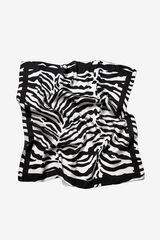 Vilanova Zebra print bandana Black