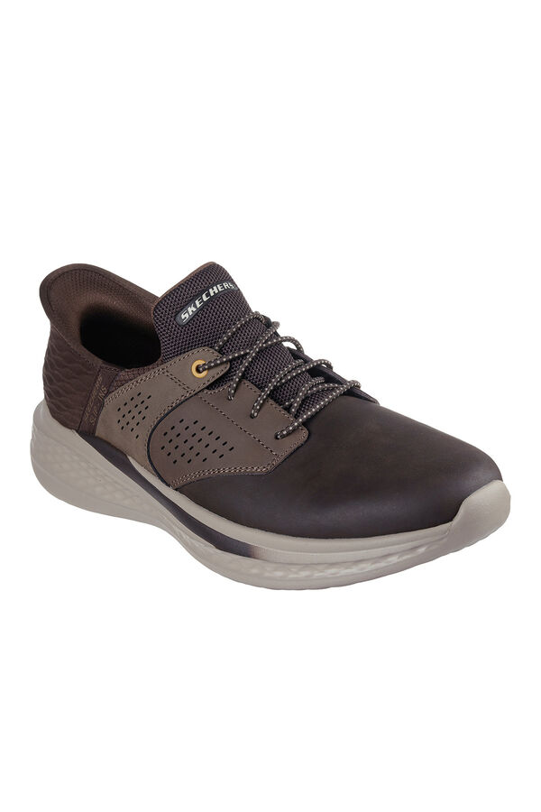 Skechers Chinelos de quarto Slade Castanho