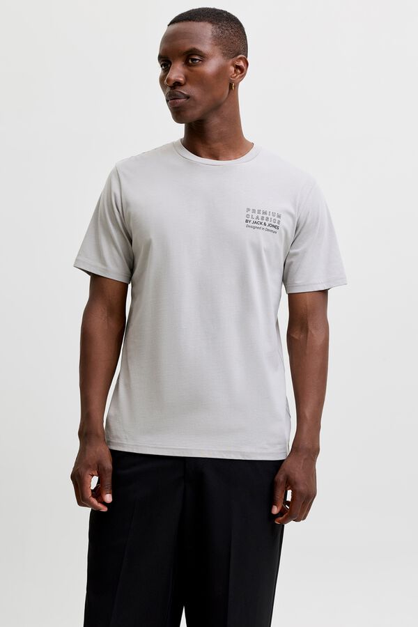 Jack & Jones T-shirt logo regular fit Cinzento
