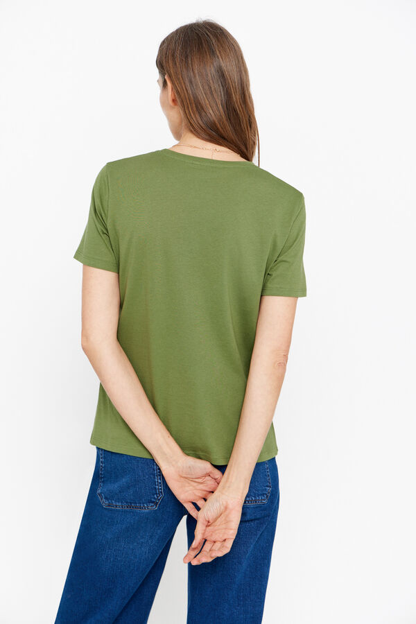 Cortefiel T-shirt estampada Verde