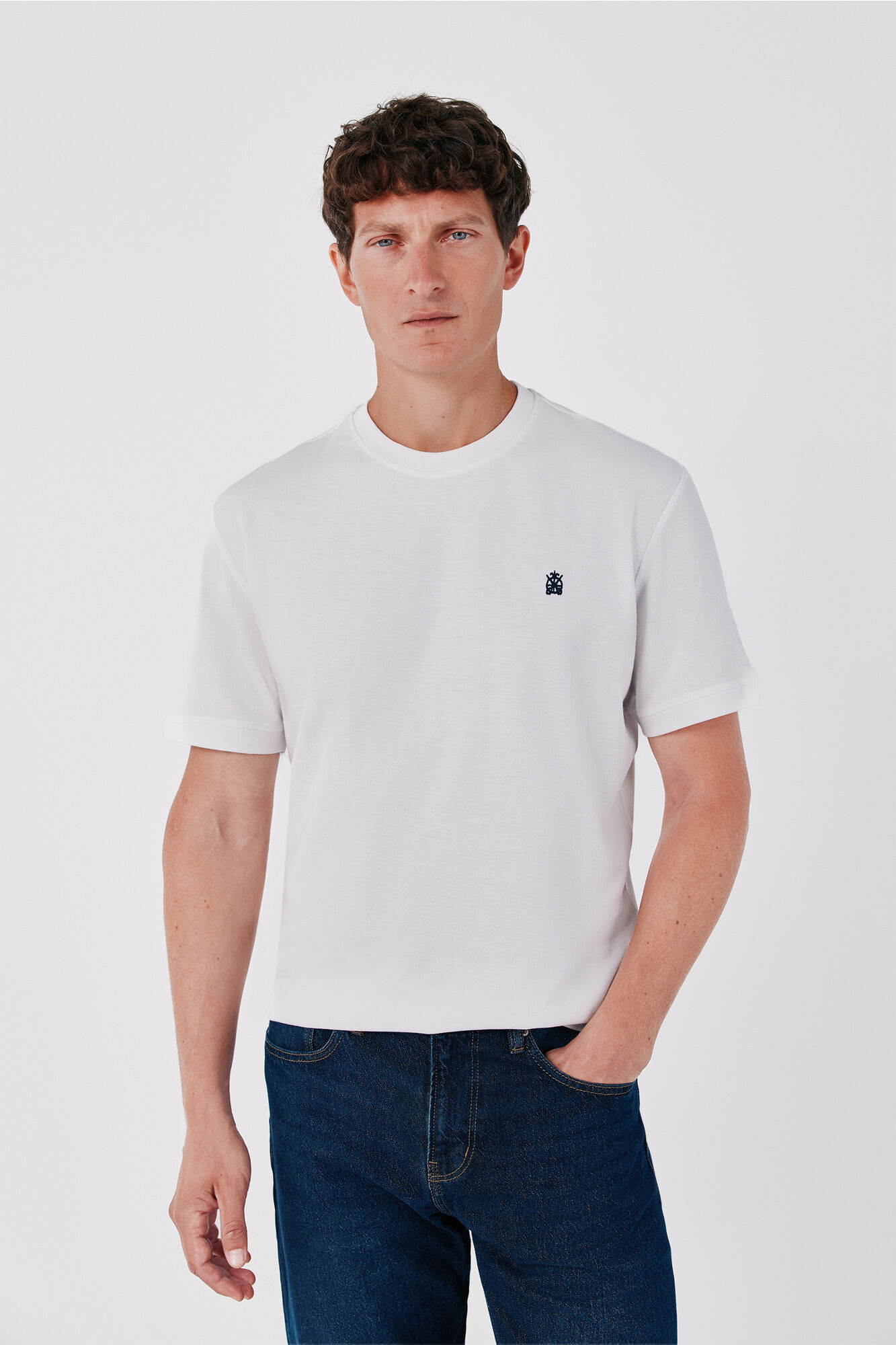Cortefiel Camiseta b&aacute;sica tejido piqu&eacute;