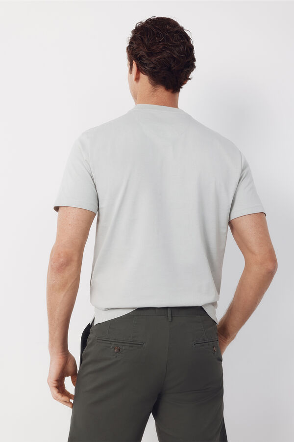 Cortefiel T-shirt b&aacute;sica Cinzento