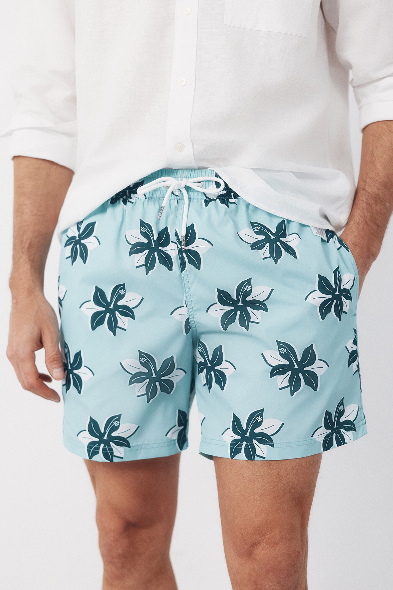Cortefiel Ba&ntilde;ador estampado flores grandes