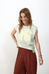 Slowlove Camiseta estampado oversize Blue