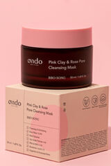 Ondo beauty 36.5 Mascarilla limpiadora de poros BBO-Song con arcilla rosa y rosa Blanco