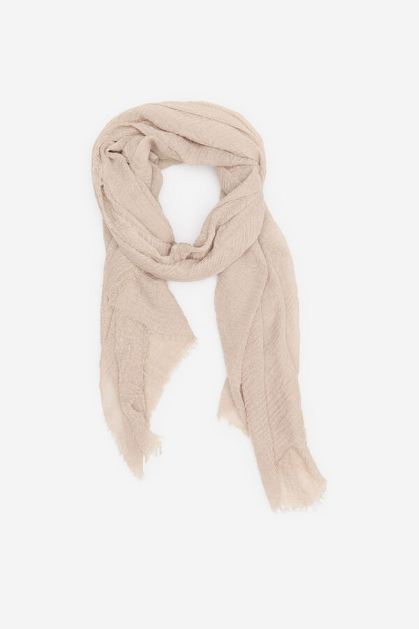 Cortefiel Rough scarf Beige