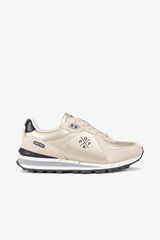 Popa Blake Laminated Women's Sport Shoe Gold