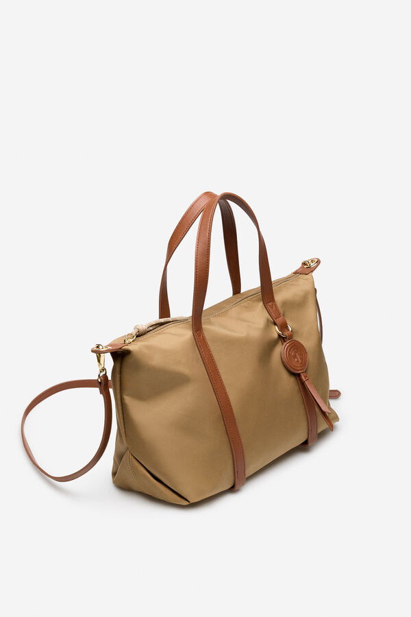 Cortefiel Bolso shopper nylon Brown