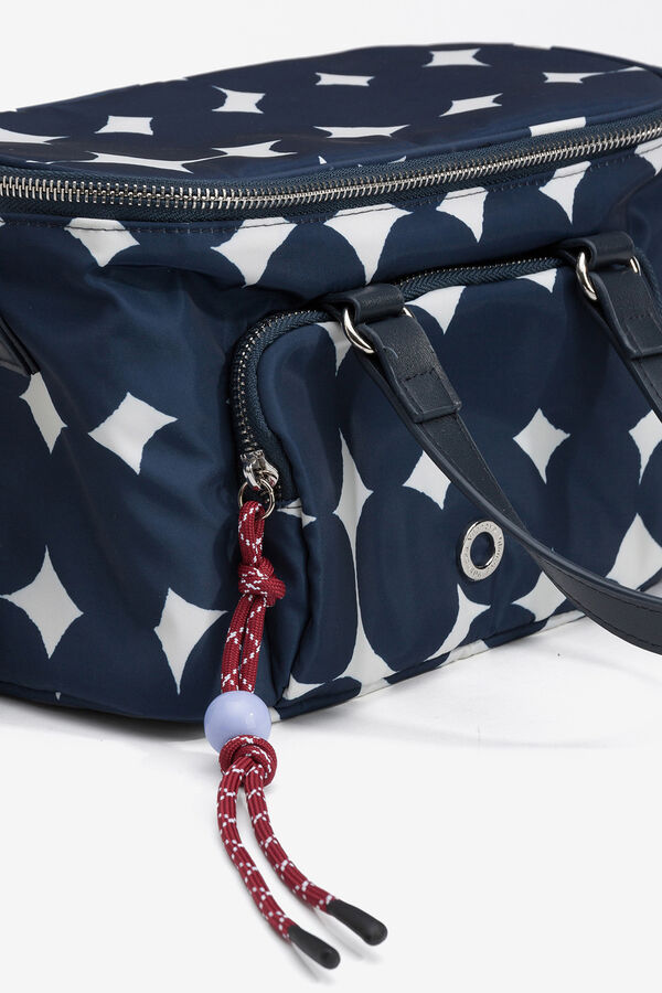 Vilanova Lonchera de Nylon Estampado Azul marino