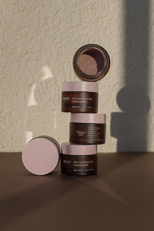 Ondo beauty 36.5 Mascarilla limpiadora de poros BBO-Song con arcilla rosa y rosa Blanco