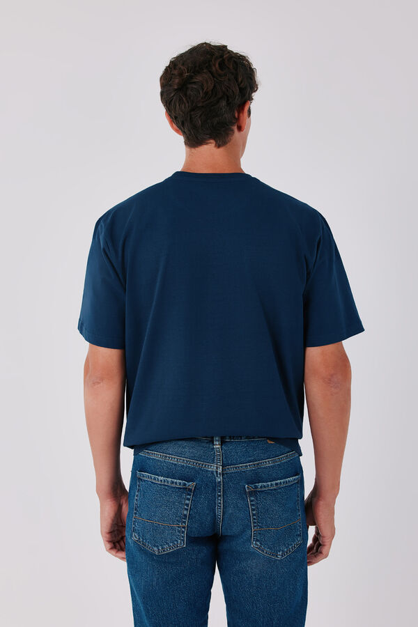 Cortefiel T-shirt b&aacute;sica Azul