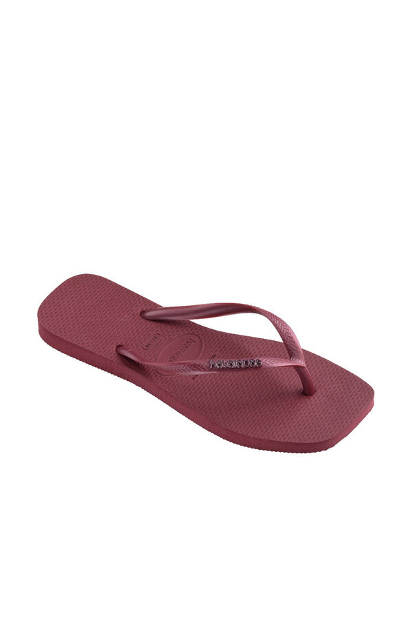 Havaianas Slim Square Logo Metallic Coral 