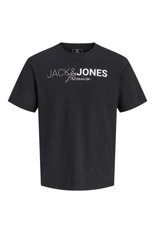 Jack & Jones Camiseta logo manga corta Negro