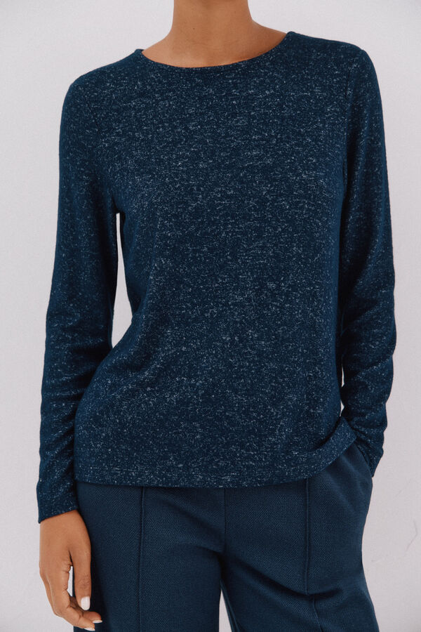 Cortefiel Basic crew neckline t-shirt Navy