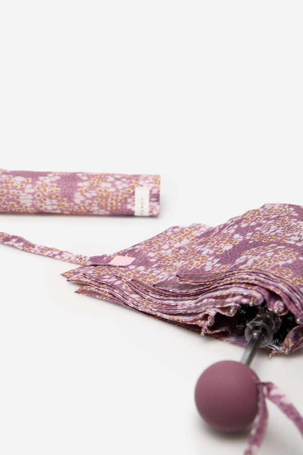 Cortefiel Paraguas flores Rosa