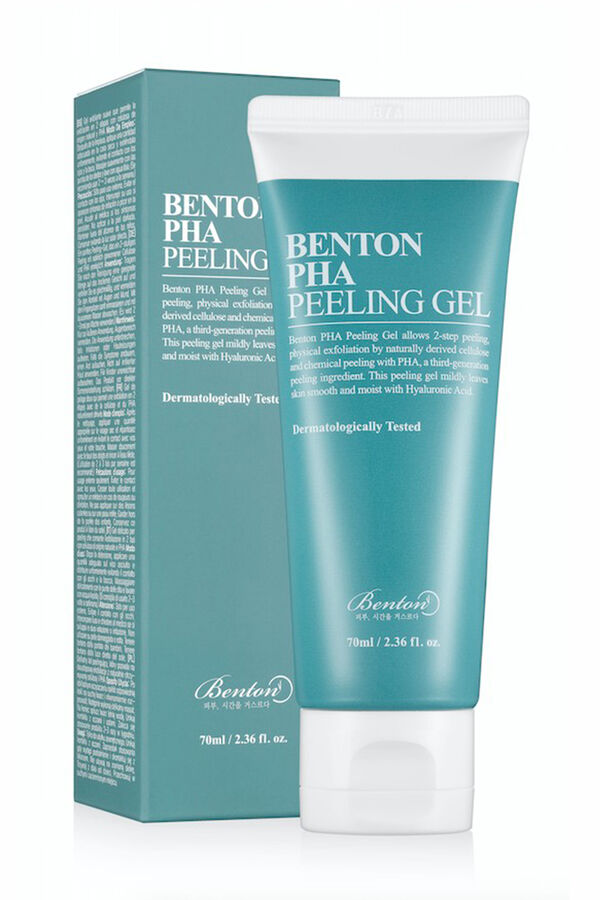Benton Gel exfoliante PHA Estampado azul