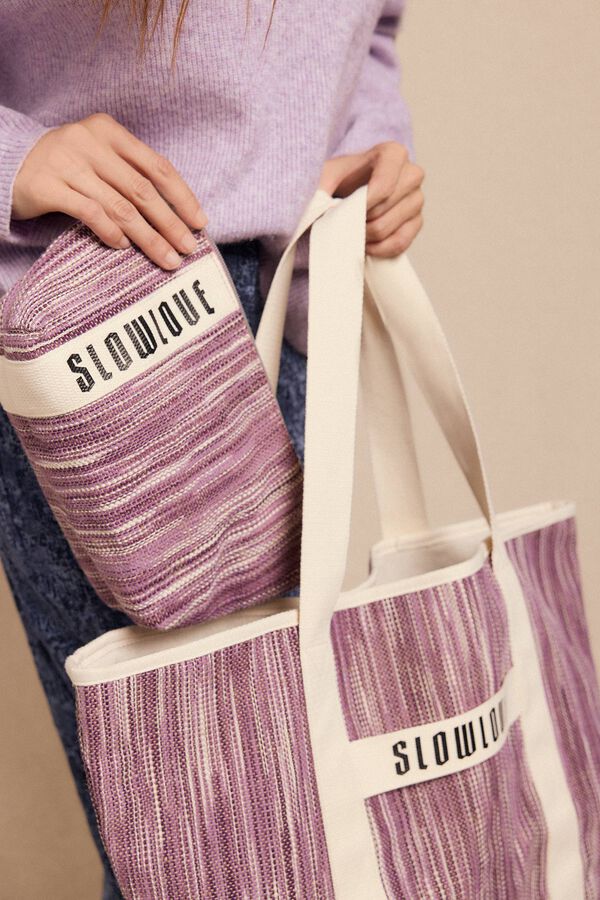 Slowlove Neceser tejido Lila