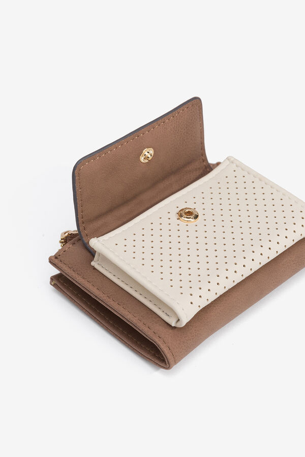 Vilanova Monedero bolsillo bicolor Marfil