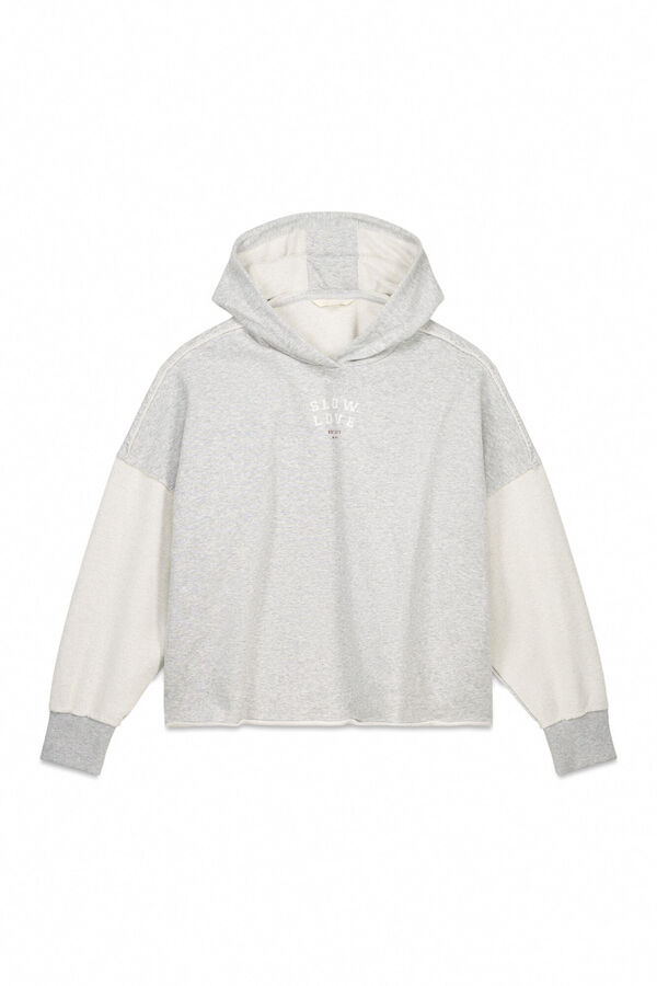 Slowlove Sudadera capucha slowlove Gris oscuro