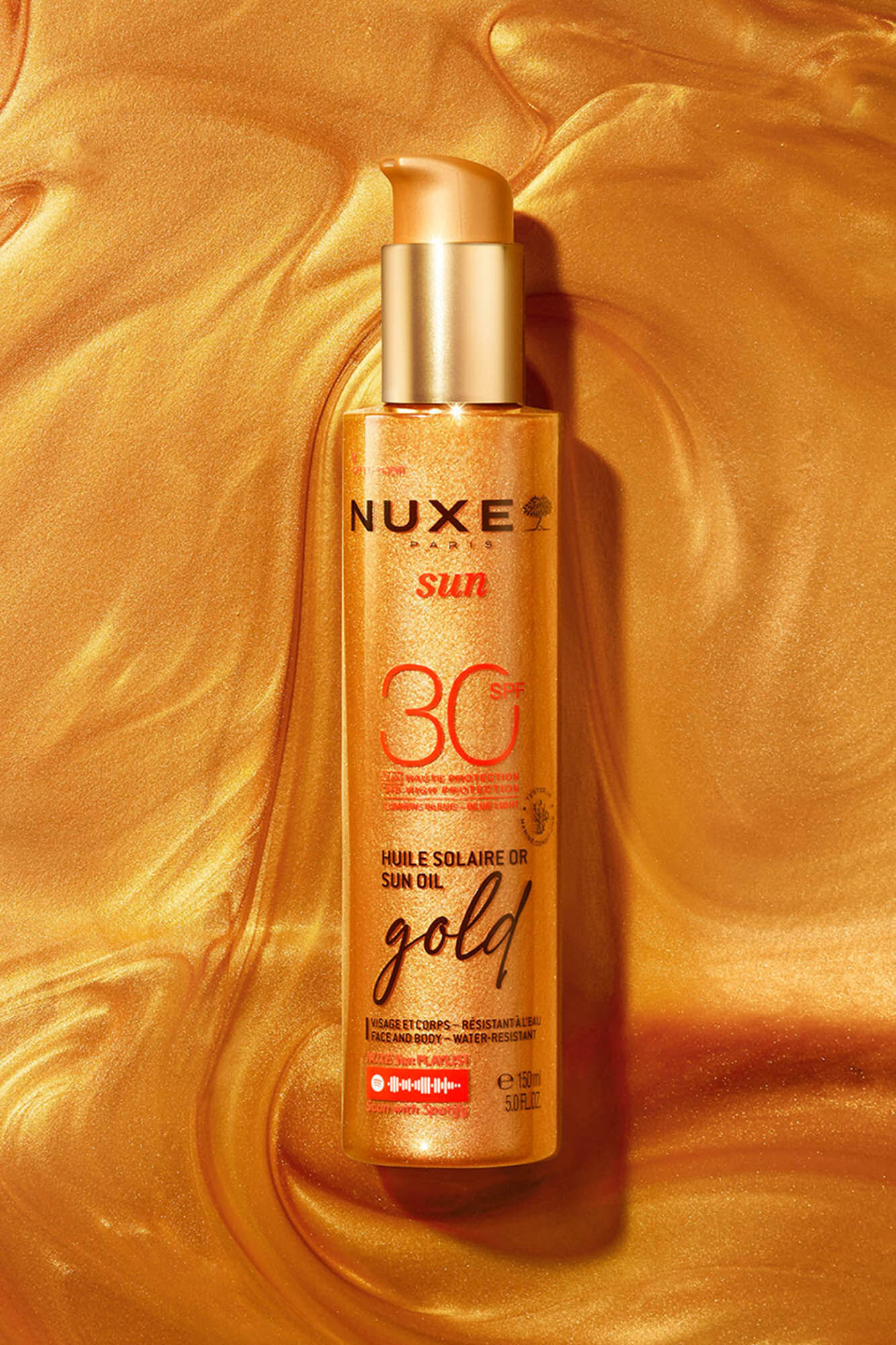 Nuxe NUXE SUN ACEITE BRONCEADOR GOLD ROSTRO Y CUERPO SPF 30 150ML