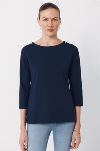 Cortefiel Camiseta b&aacute;sica escote barco