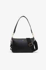 Vilanova Leather Effect Crossbody Handbag, bag Black