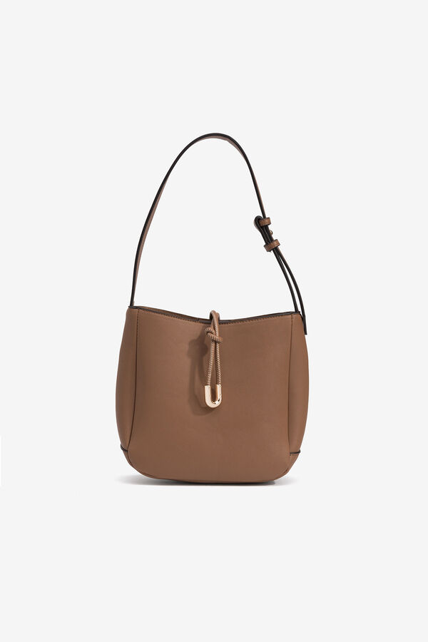 Vilanova Faux leather shoulder handbag, bag Brown