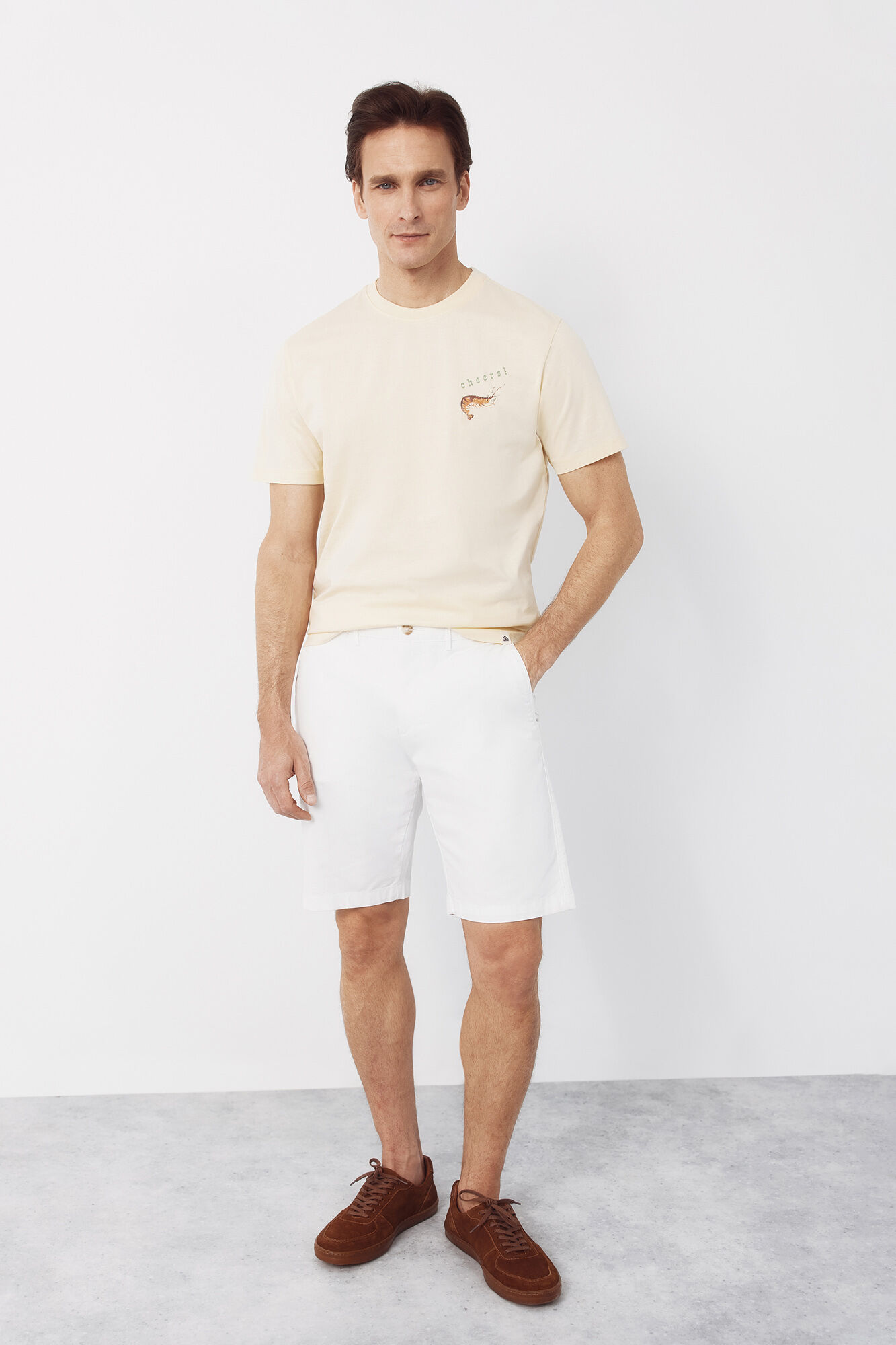 Cortefiel Camiseta gr&aacute;fica shrimp