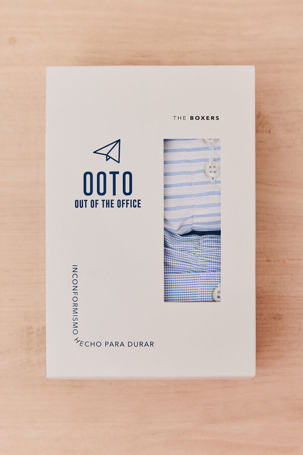 OOTO Pack 2 boxer tela Blue