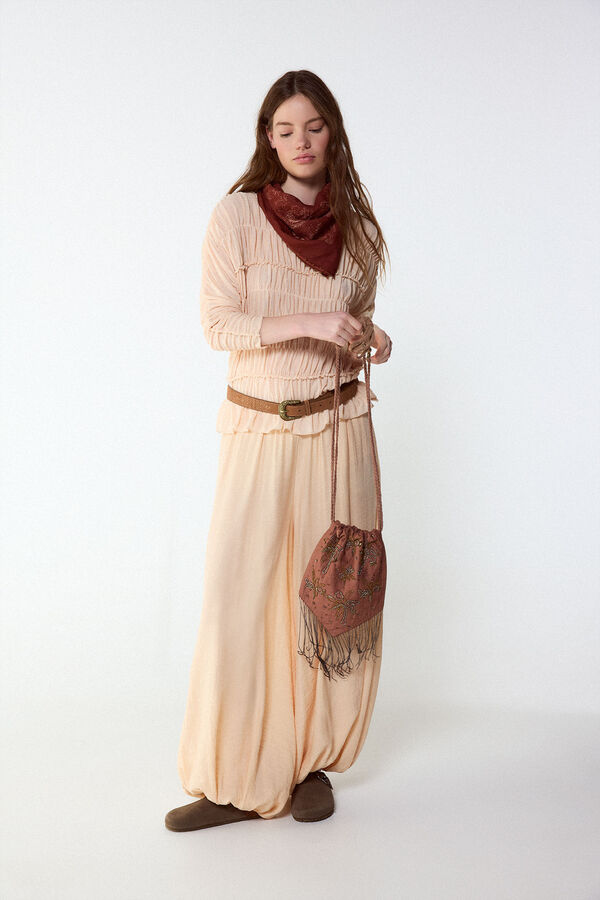 Slowlove Pantal&oacute;n corte bombacho Red