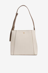 Vilanova Mala de ombro com efeito couro Tostado