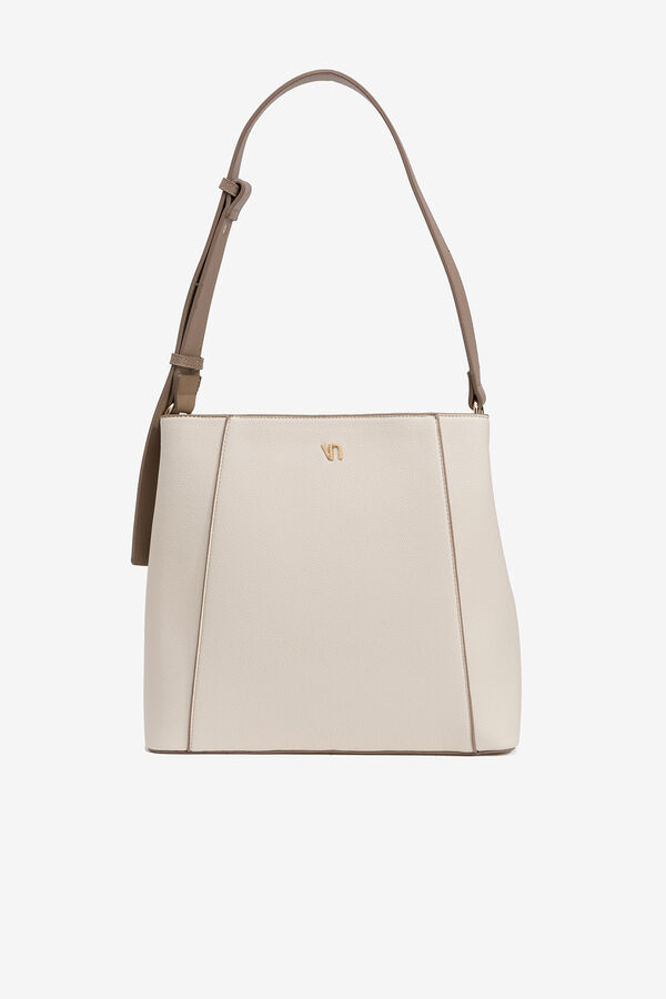 Vilanova Mala de ombro com efeito couro Tostado