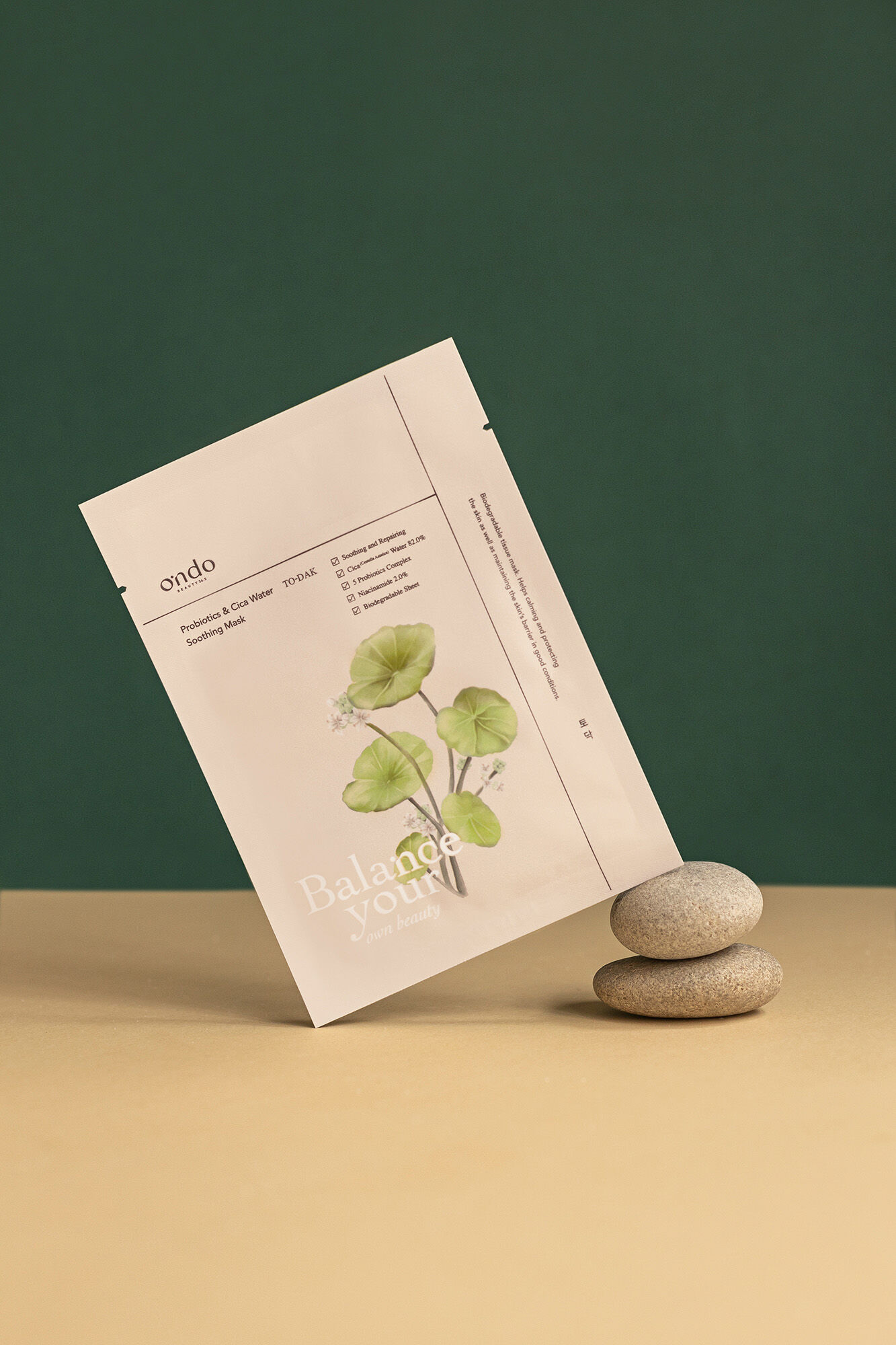 Ondo beauty 36.5 Mascarilla calmante reparadora con probi&oacute;ticos & cica