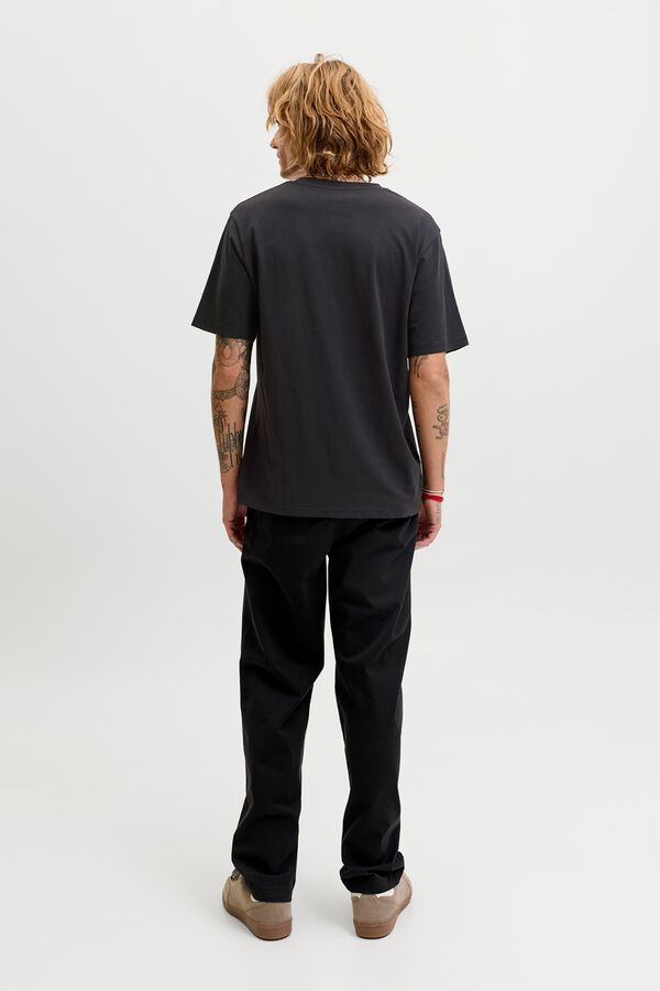 Jack & Jones Camiseta logo regular fit Negro