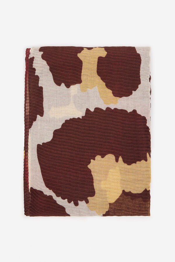 Cortefiel Fular plisado Brown