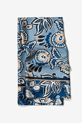 Vilanova Pa&ntilde;uelo Satinado Estampado Floral Blue