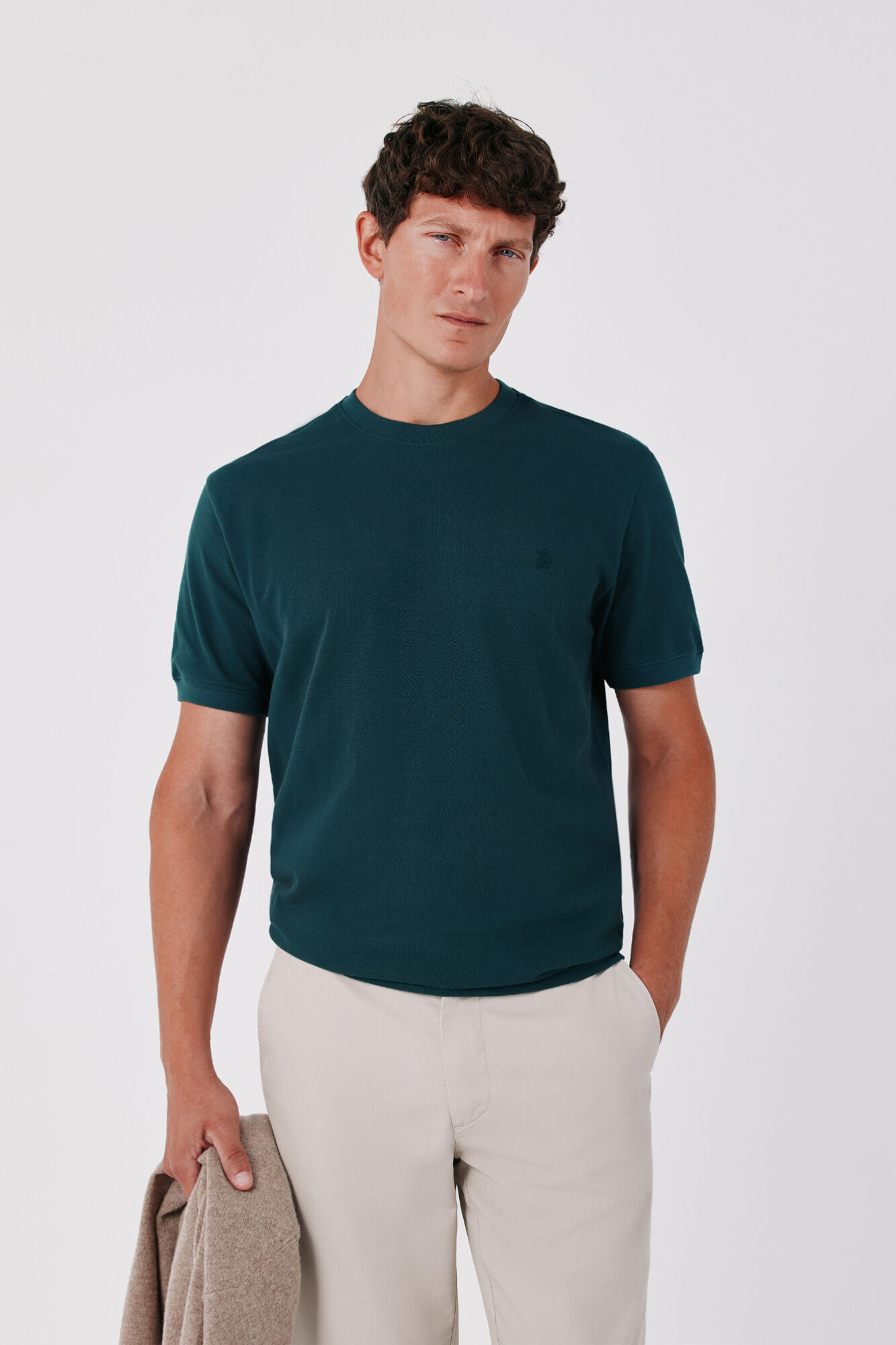 Cortefiel Camiseta b&aacute;sica tejido piqu&eacute;