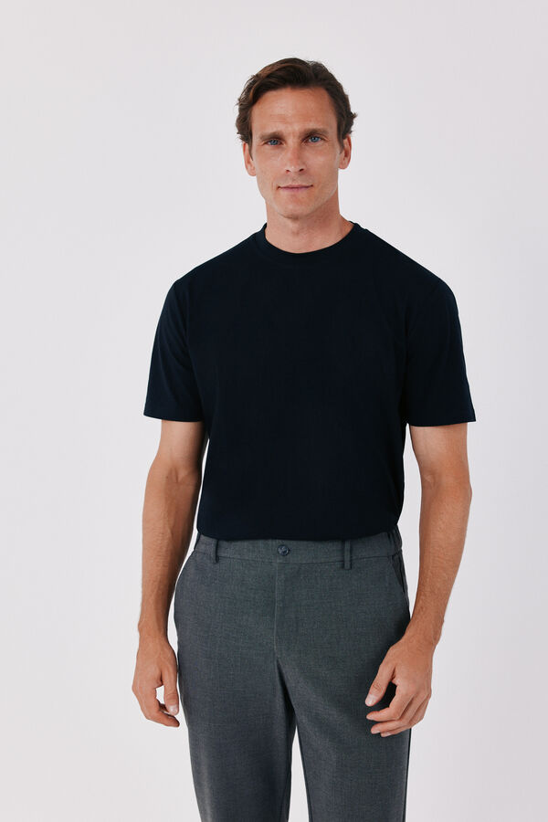 Cortefiel T-shirt refinada Preto